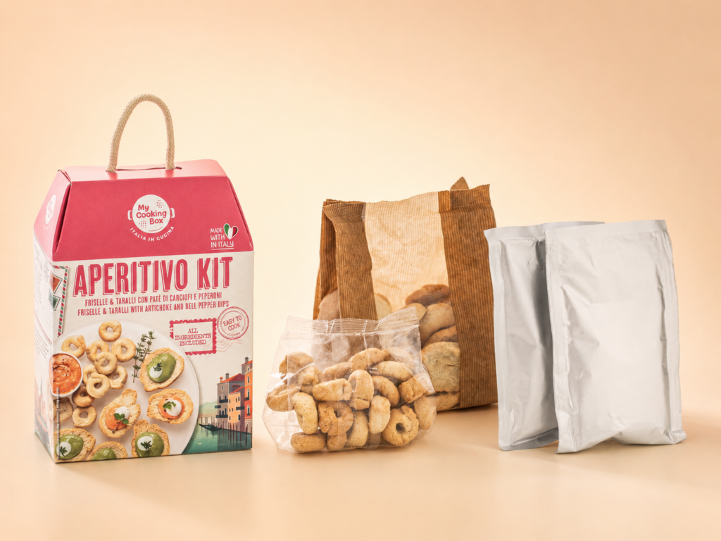Aperitif Kit with Friselle, Taralli and Pâté